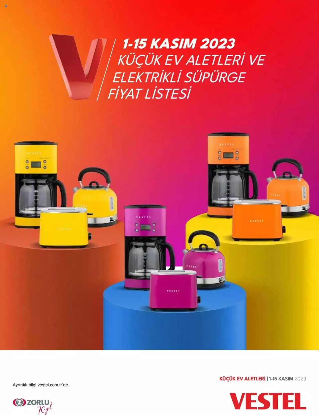 Katalog Vestel - Küçük Ev Aletleri 1 Kasım - 15 Kasım 2023 - aktüel Sayfa 1