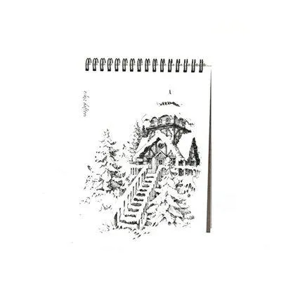 İstisna Beyaz Eskiz Defteri A4 Spiralli 40 Yaprak