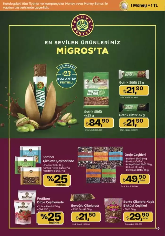 Katalog Migros katalog 25 Ekim - 8 Kasım 2024 - aktüel Sayfa 45