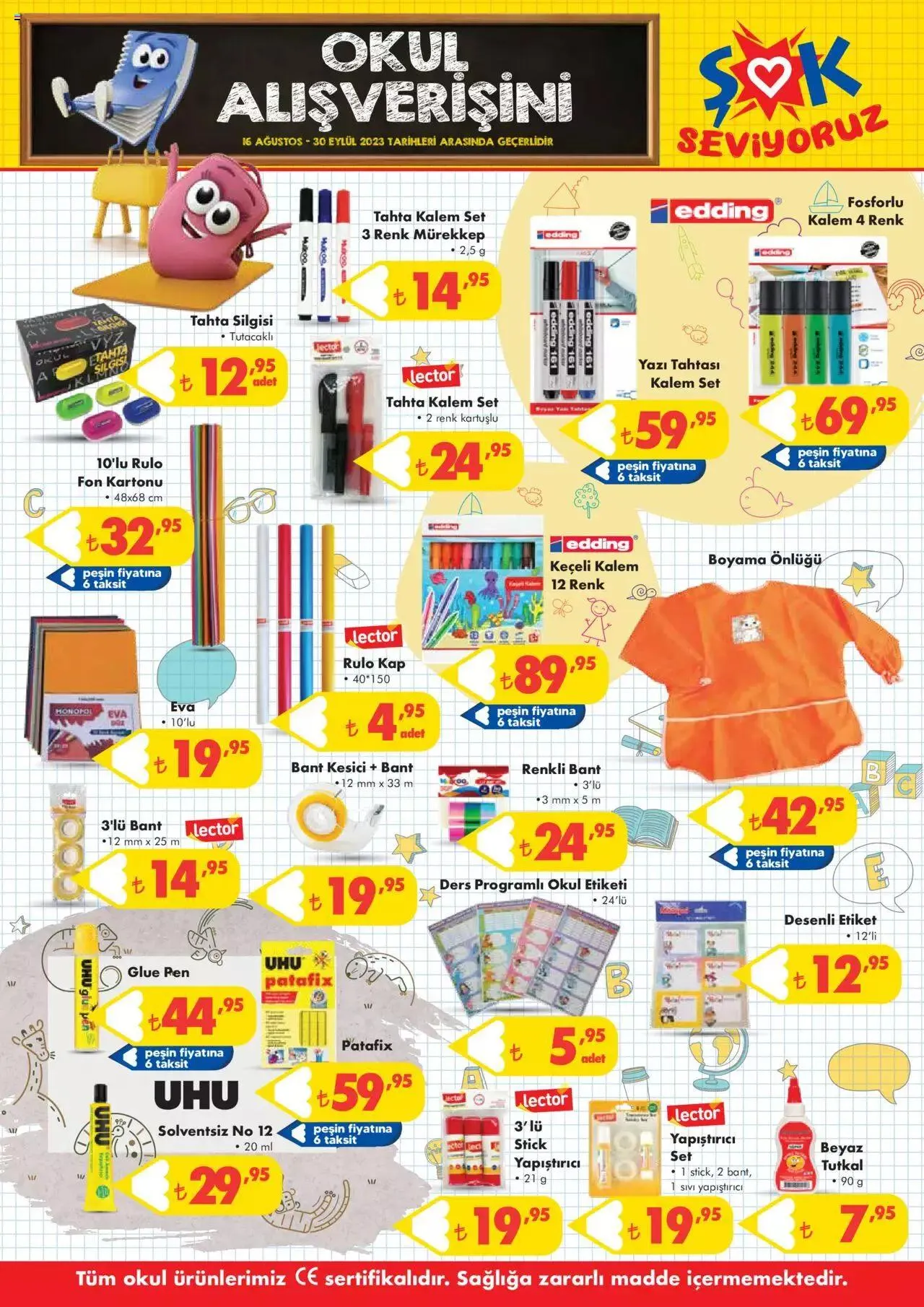 Katalog Şok Market Katalog - okul alışverişi 16 Ağustos - 30 Eylül 2023 - aktüel Sayfa 7