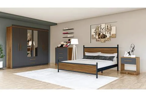 METALİA YATAK ODASI TAKIMI, 6 KAPAKLI (MF5-291)