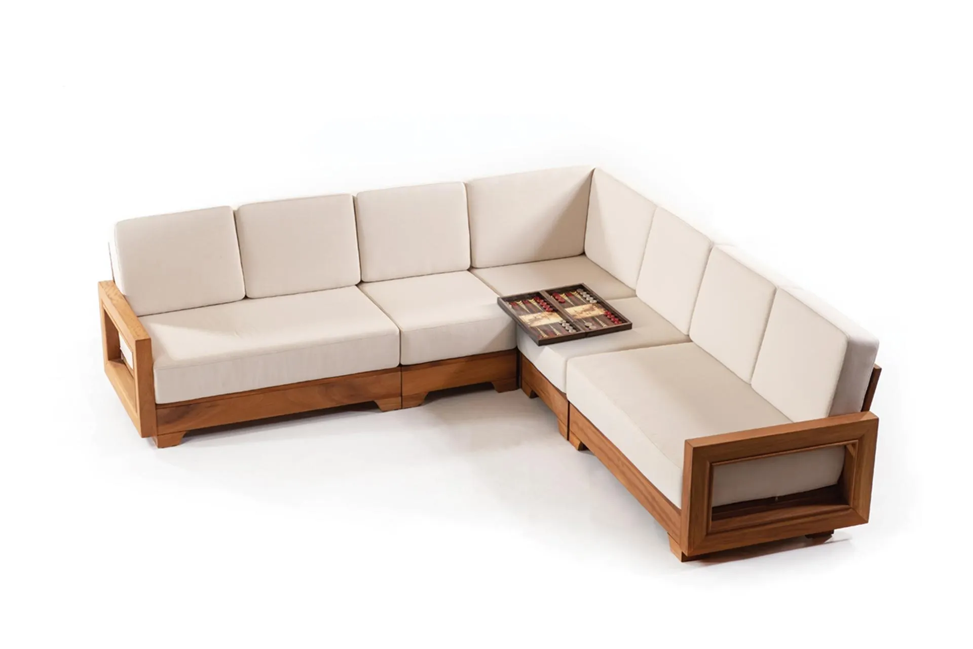 Rehome Milano İroko Bahçe Köşe Takımı, Kahverengi