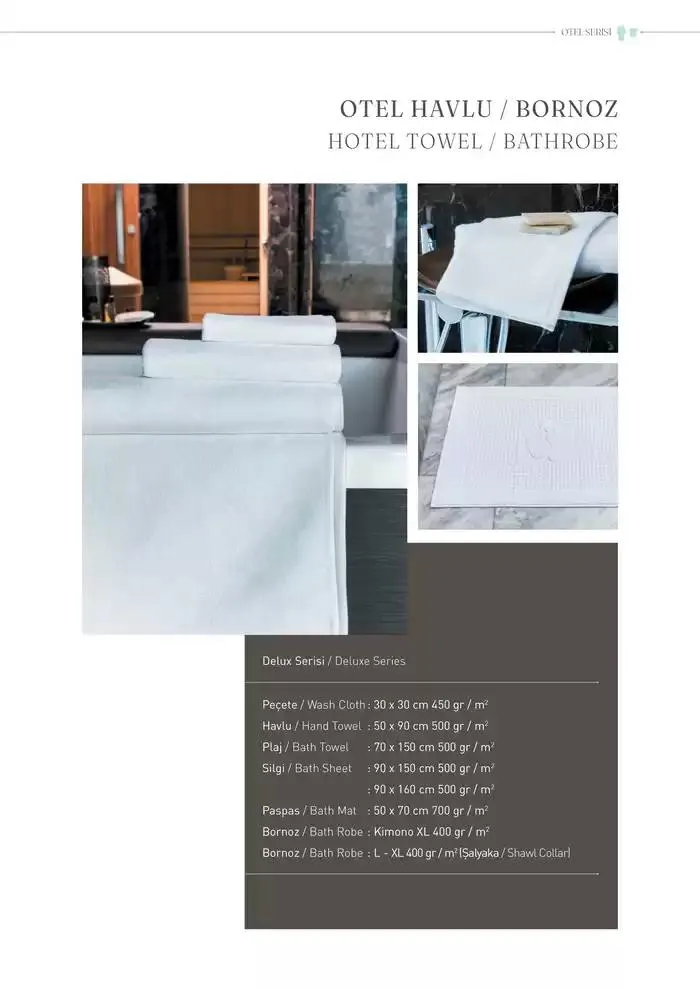 Katalog OTEL VE SPA TEKSTILI 2025 KOLEKSIYONU 8 Ocak - 31 Aralık 2025 - aktüel Sayfa 13