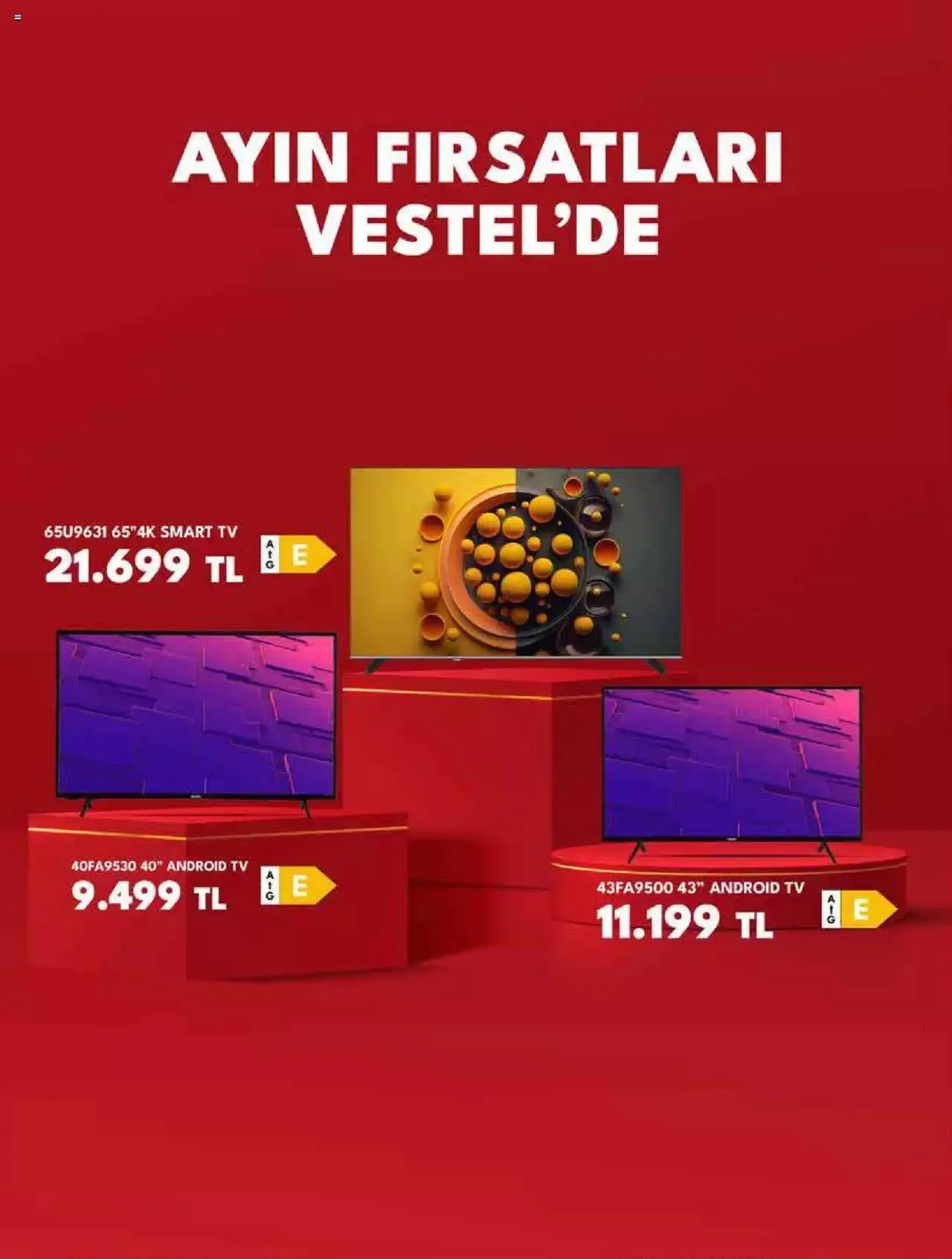 Katalog Vestel - Tüketici Elektroniği 1 Kasım - 15 Kasım 2023 - aktüel Sayfa 9