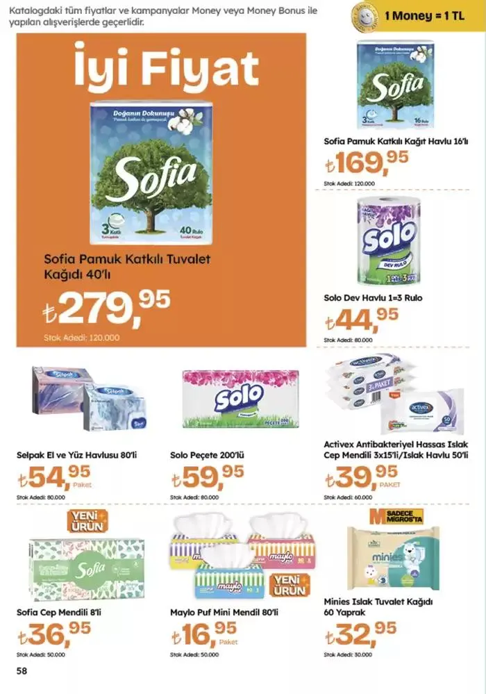 Katalog Migros katalog 25 Ekim - 8 Kasım 2024 - aktüel Sayfa 58