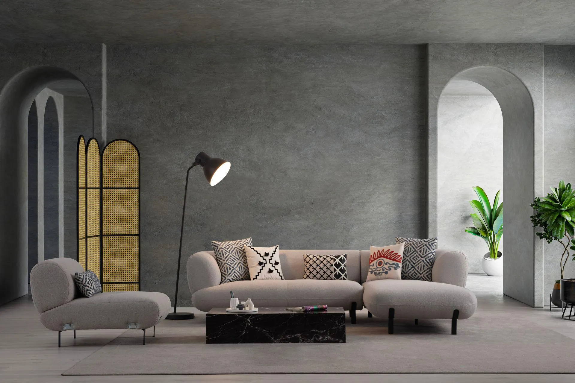 Manetti Köşe Takımı, Gri