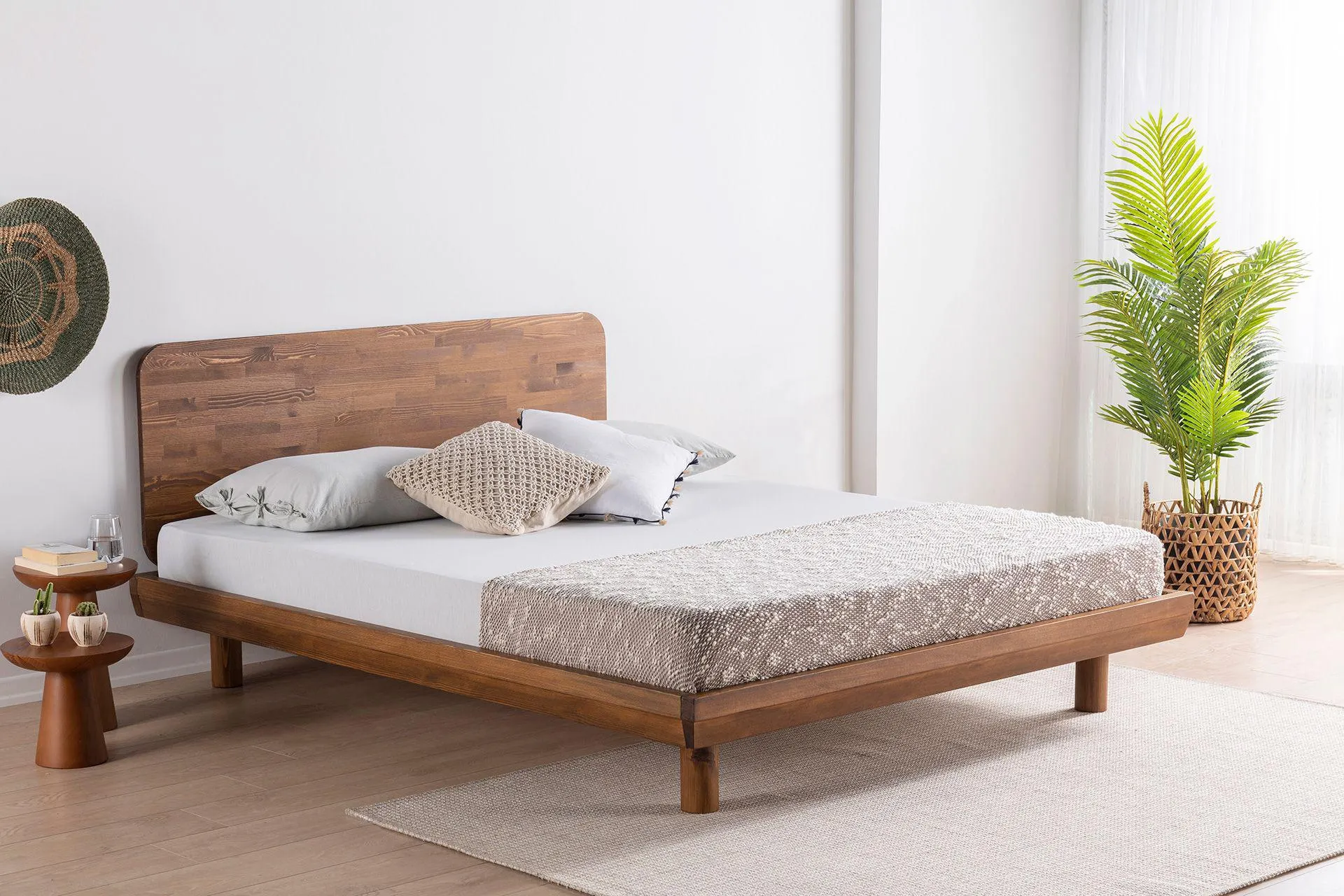 LUNA LUCAS AHŞAP KARYOLA, CEVİZ, 90X190 (MQ6-316) by Luna Bedding
