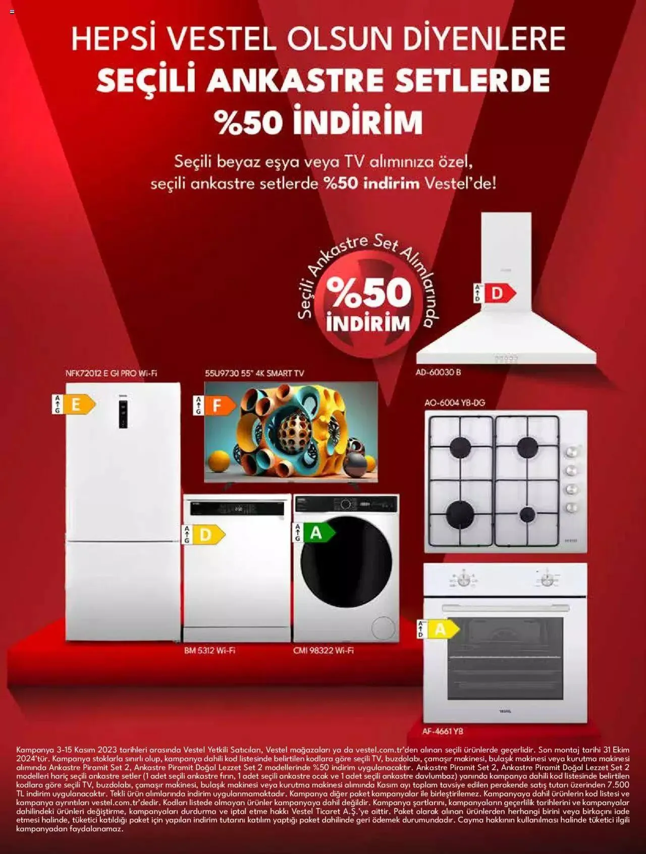 Katalog Vestel - Ankastre Ürünler 1 Kasım - 15 Kasım 2023 - aktüel Sayfa 3