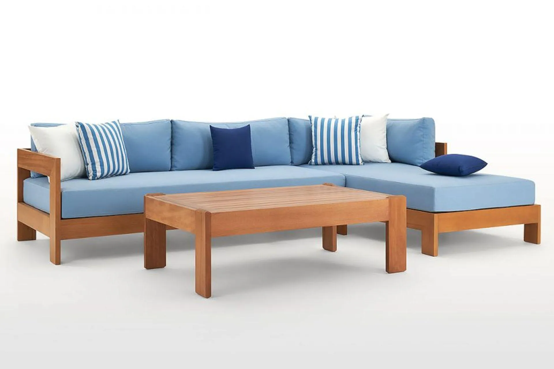 Oduns Camellia Bahçe Balkon Teras Köşe Takımı, Mavi