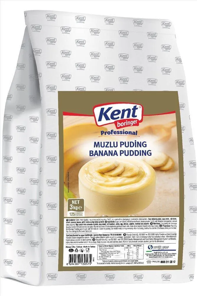 Kent Boringer Muz Aromalı Puding 3 kg