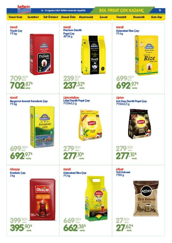 Katalog Bizim Toptan katalog 20 Ağustos - 3 Eylül 2024 - aktüel Sayfa 15