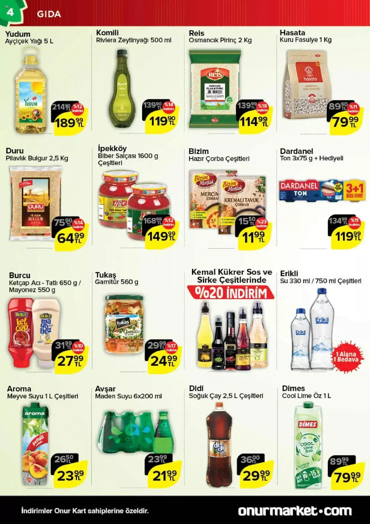 Katalog Onur Market Kasim firsatlari 23 Kasım - 5 Aralık 2023 - aktüel Sayfa 4