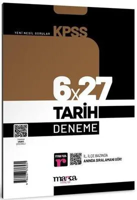 2023 KPSS Tarih 6x27 Deneme