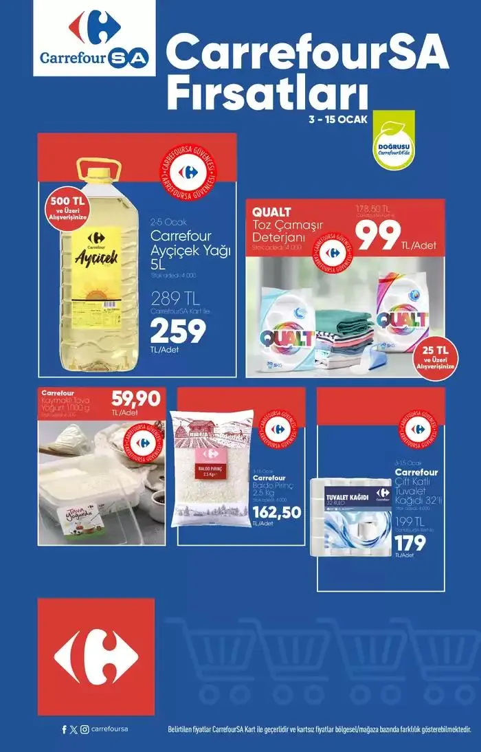 Katalog Kataloglar CarrefourSA 3 Ocak - 15 Ocak 2025 - aktüel Sayfa 1
