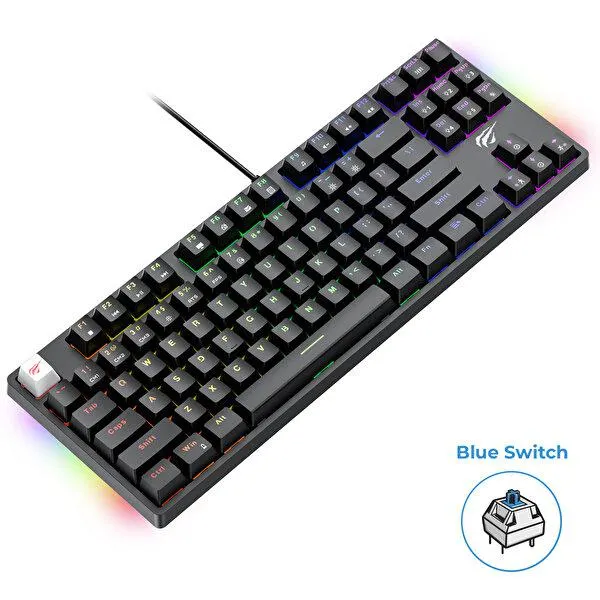 Gamenote KB890L RGB Anti Ghosting Blue Switch Mekanik Oyuncu Klavyesi