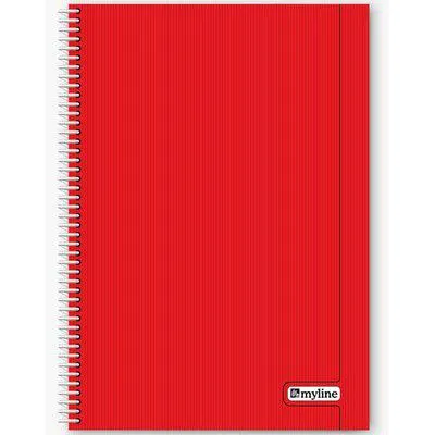 Myline Nova A4 Plastik Kapak 72 Yaprak Kareli Defter