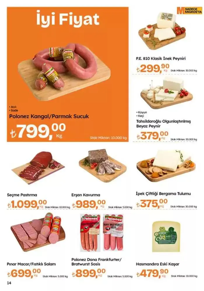 Katalog Migros katalog 9 Ocak - 22 Ocak 2025 - aktüel Sayfa 14