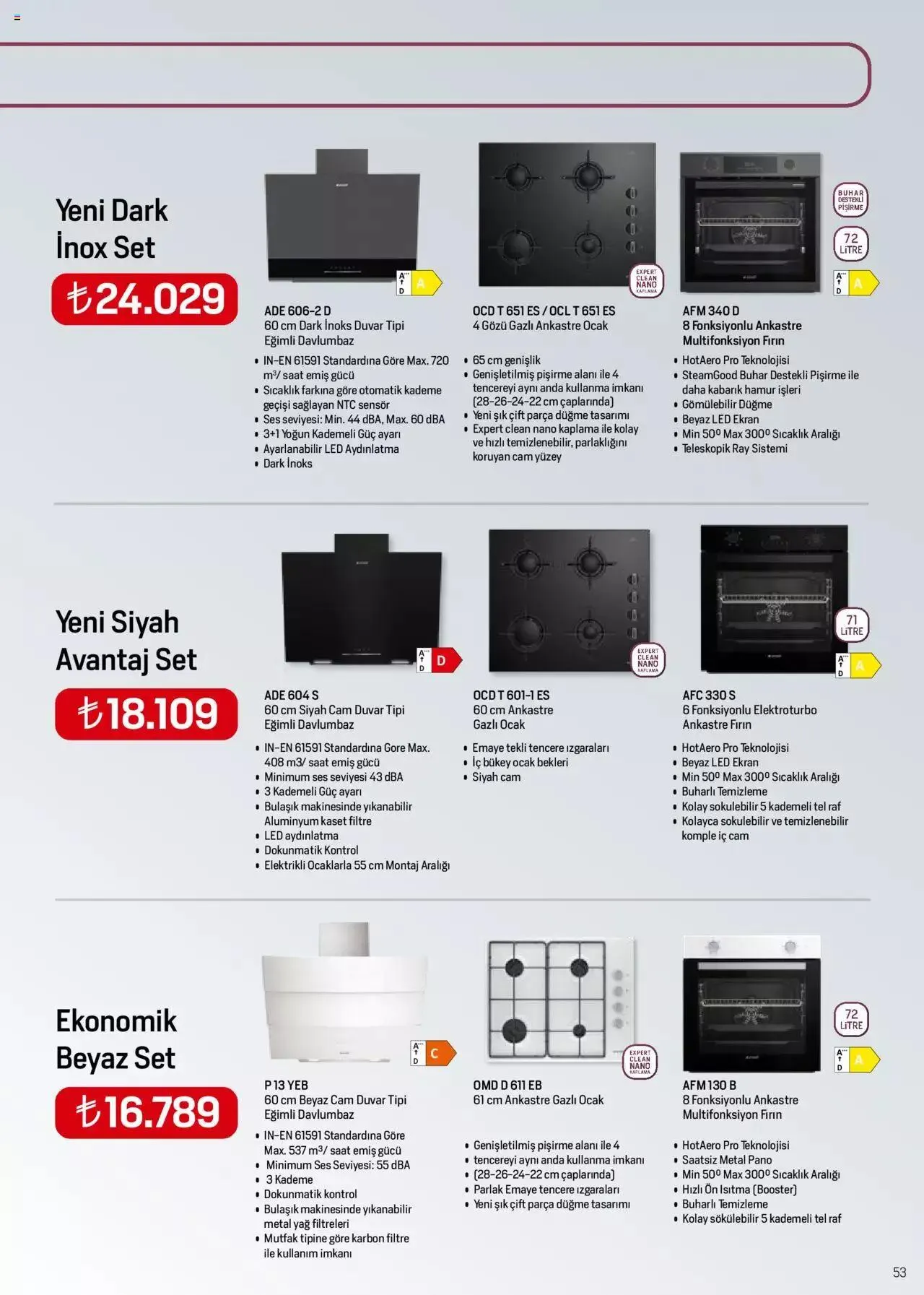 Katalog Arçelik Katalog 16 Ağustos - 31 Ağustos 2023 - aktüel Sayfa 53
