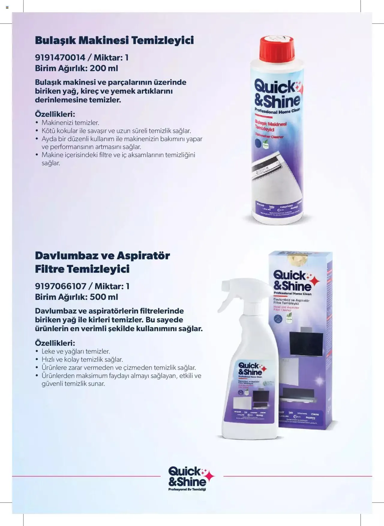 Katalog Arçelik - Quick and Shine Temizlik ve Bakım Ürünleri 7 Mart - 31 Aralık 2024 - aktüel Sayfa 6