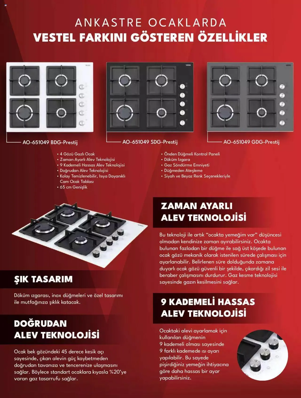 Katalog Vestel - Ankastre Ürünler 1 Kasım - 15 Kasım 2023 - aktüel Sayfa 9