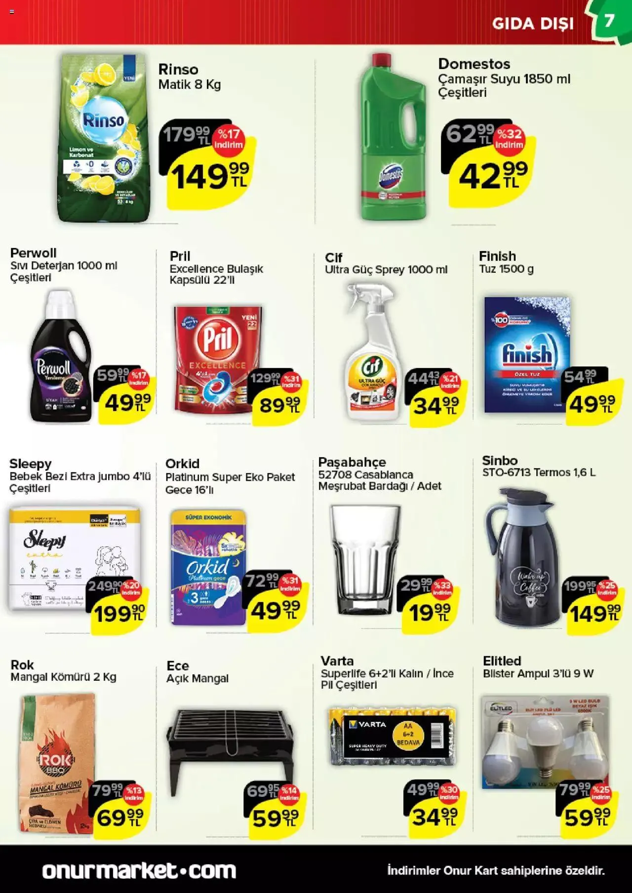 Katalog Onur Market Katalog 17 Ağustos - 29 Ağustos 2023 - aktüel Sayfa 7