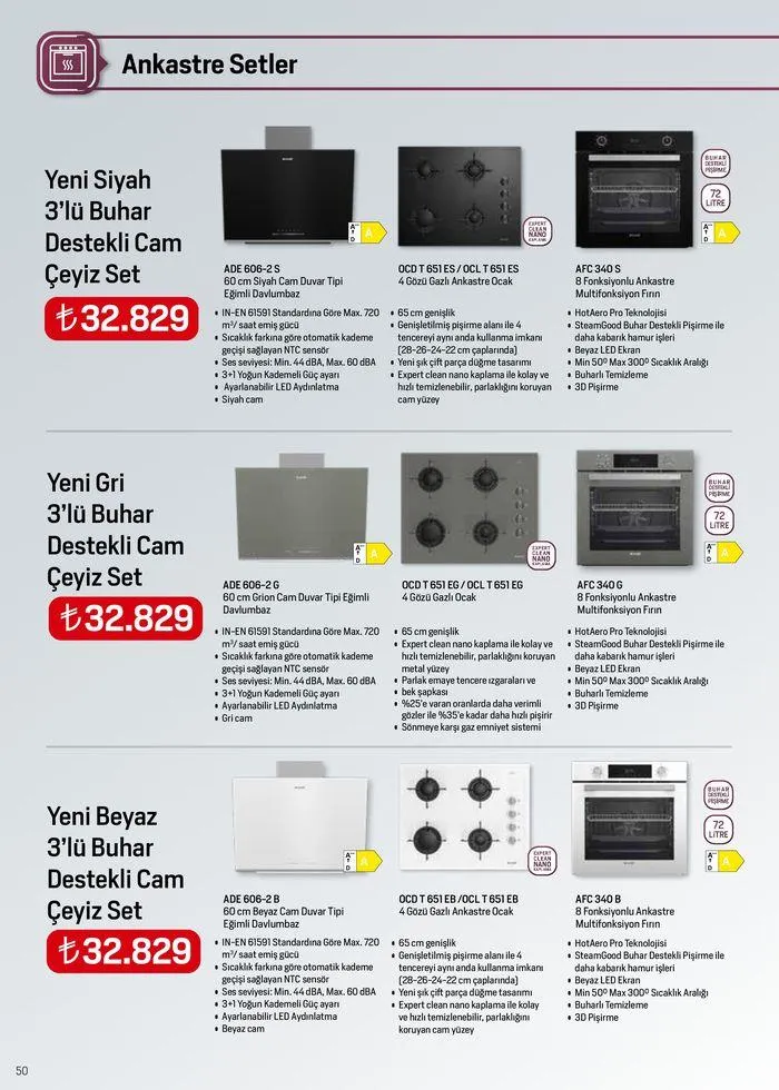 Katalog Arçelik Genel Kataloğu 1 Haziran - 15 Haziran 2024 - aktüel Sayfa 50