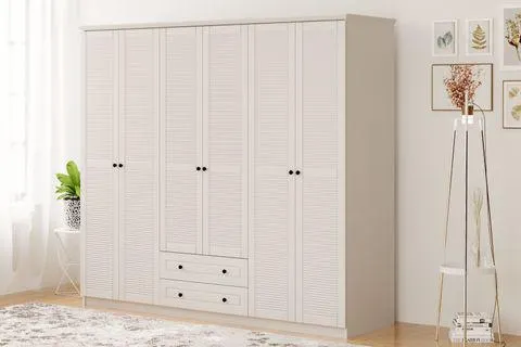 RABİ DİVA COUNTRY MEGA GARDIROP, 6 KAPAK 2 ÇEKMECELİ (RJ3-447)