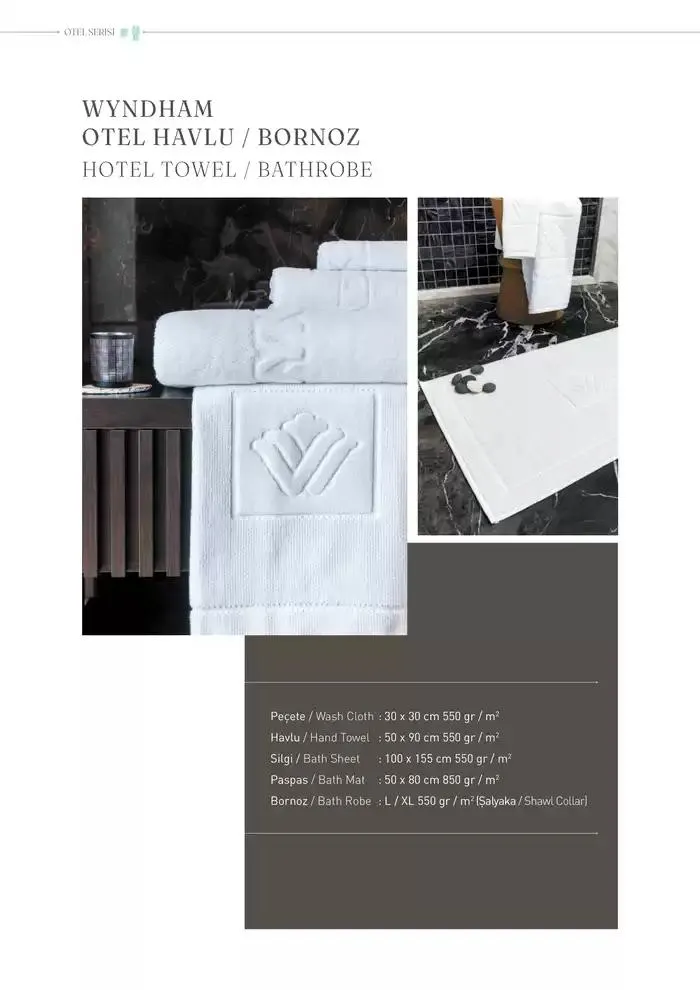 Katalog OTEL VE SPA TEKSTILI 2025 KOLEKSIYONU 8 Ocak - 31 Aralık 2025 - aktüel Sayfa 10