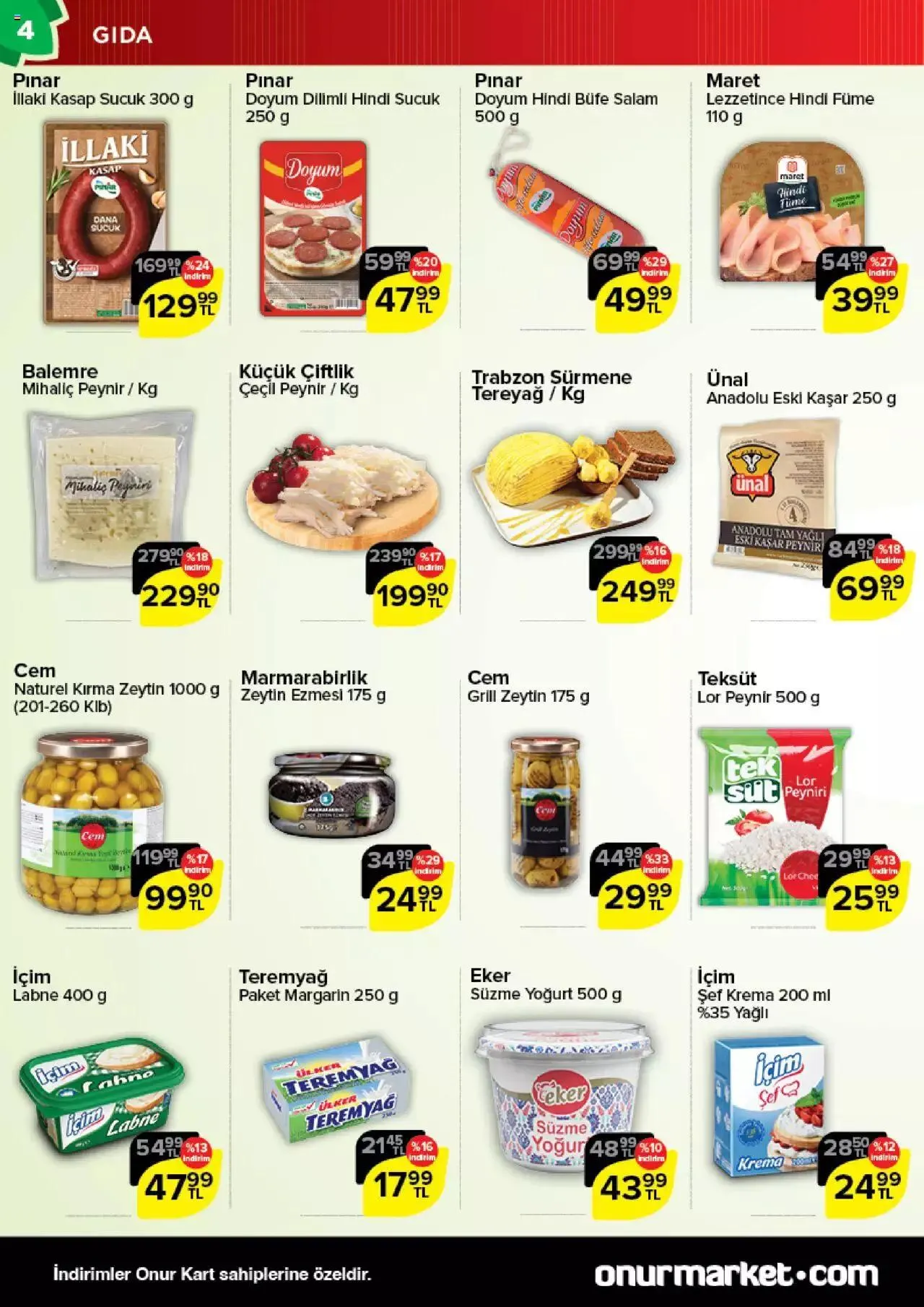 Katalog Onur Market Katalog 31 Ağustos - 12 Eylül 2023 - aktüel Sayfa 4