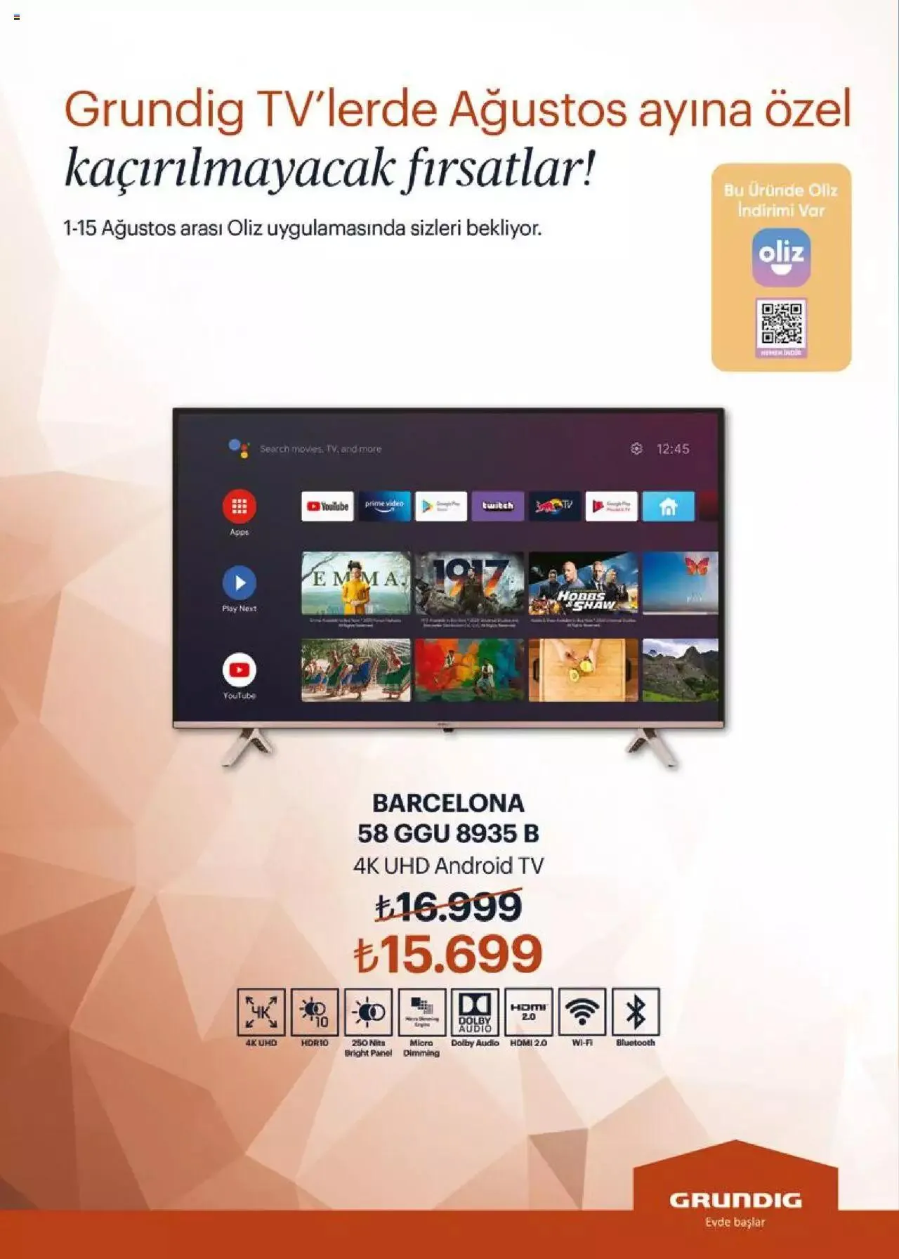 Katalog Arçelik Katalog 16 Ağustos - 31 Ağustos 2023 - aktüel Sayfa 94