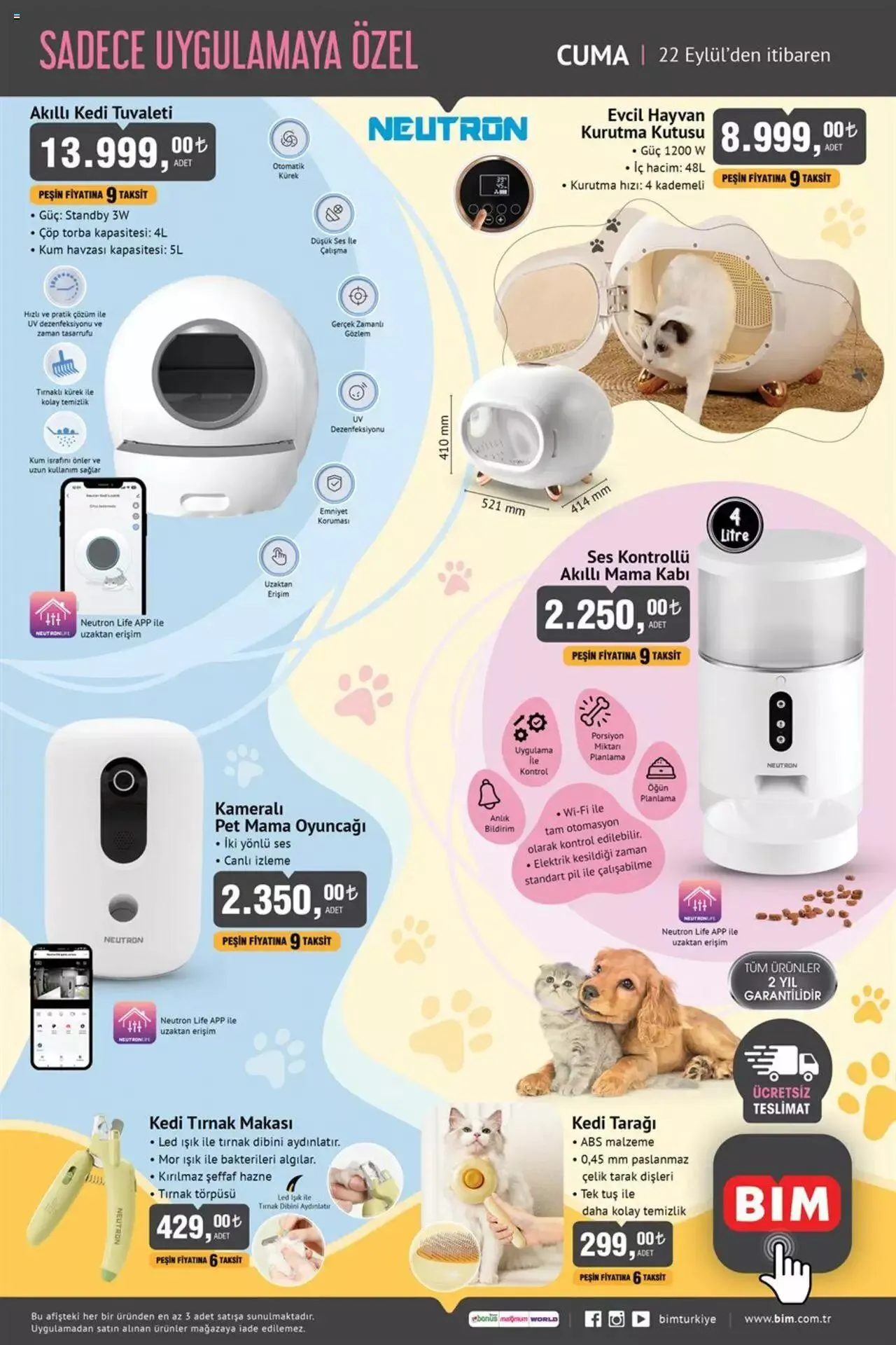 Katalog BIM Katalog Evcil Hayvan Ürünleri 22 Eylül - 6 Ekim 2023 - aktüel Sayfa 1