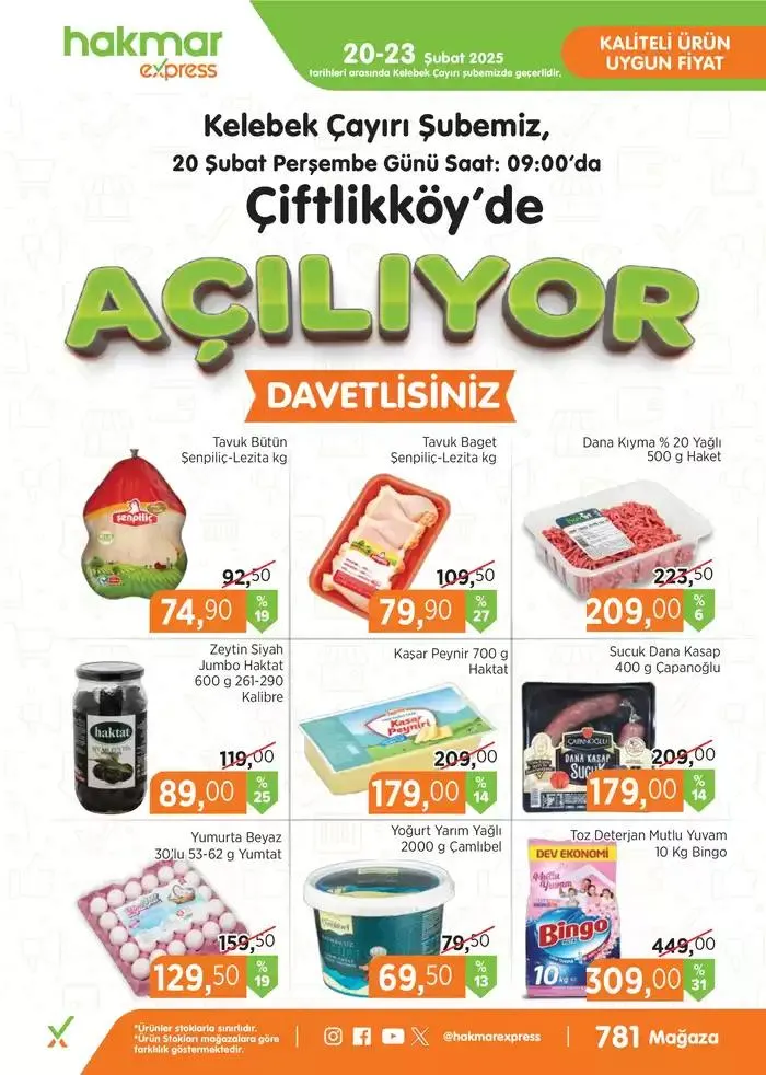 20-23 Şubat 2025 Kelebek Çayırı Açılış İndirimleri - 1