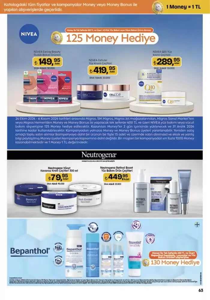 Katalog Migros katalog 25 Ekim - 8 Kasım 2024 - aktüel Sayfa 63