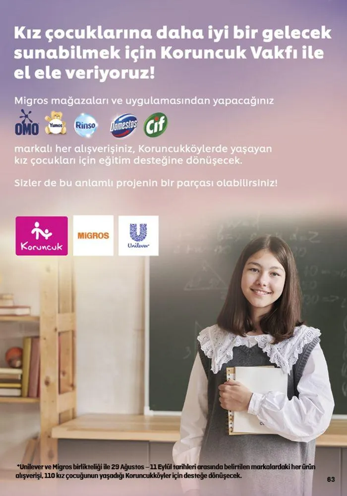 Katalog Migros katalog 29 Ağustos - 11 Eylül 2024 - aktüel Sayfa 63