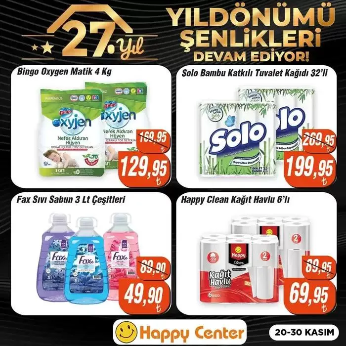 Katalog Happy Center katalog 21 Kasım - 5 Aralık 2024 - aktüel Sayfa 1