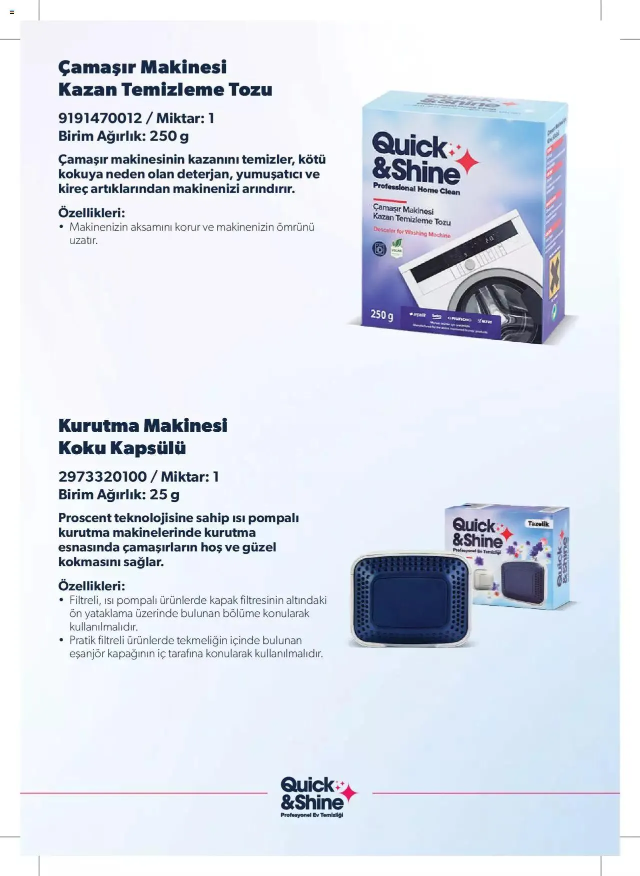 Katalog Arçelik - Quick and Shine Temizlik ve Bakım Ürünleri 7 Mart - 31 Aralık 2024 - aktüel Sayfa 3