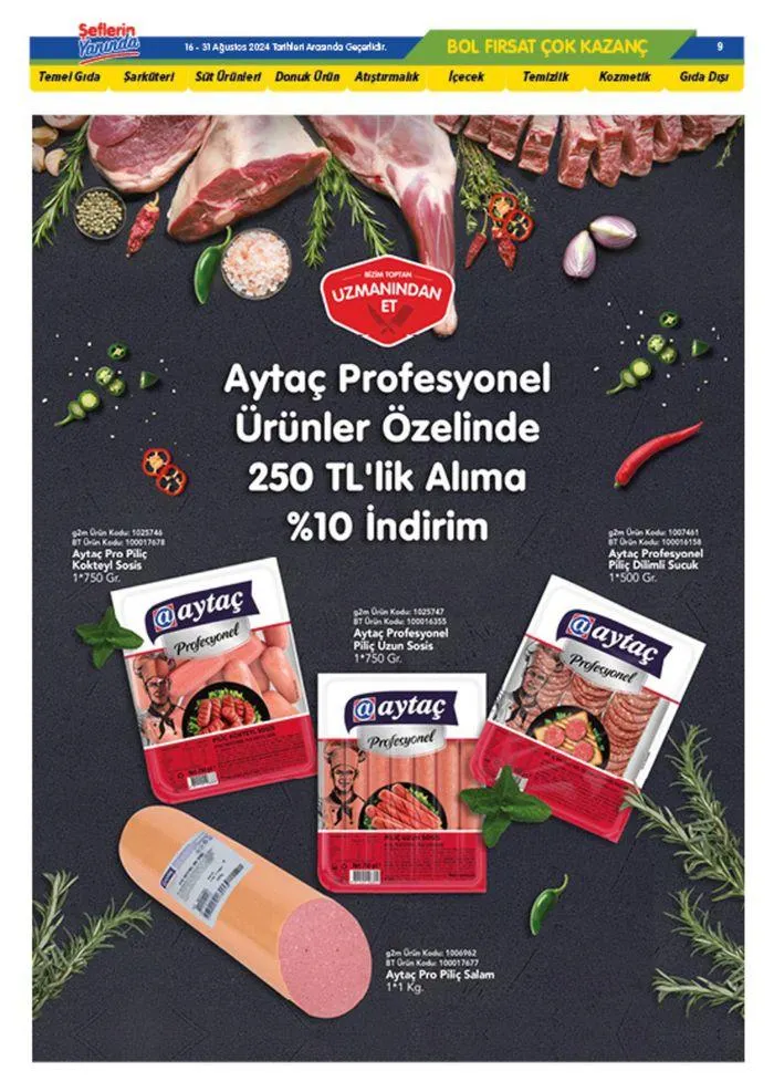 Katalog Bizim Toptan katalog 20 Ağustos - 3 Eylül 2024 - aktüel Sayfa 9