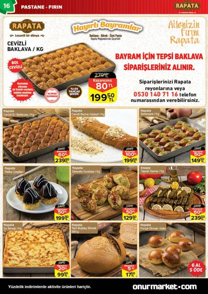 Katalog Onur Market Katalog 6 Haziran - 20 Haziran 2024 - aktüel Sayfa 16