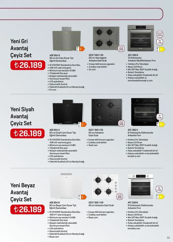Katalog Arçelik Genel Kataloğu 1 Haziran - 15 Haziran 2024 - aktüel Sayfa 53