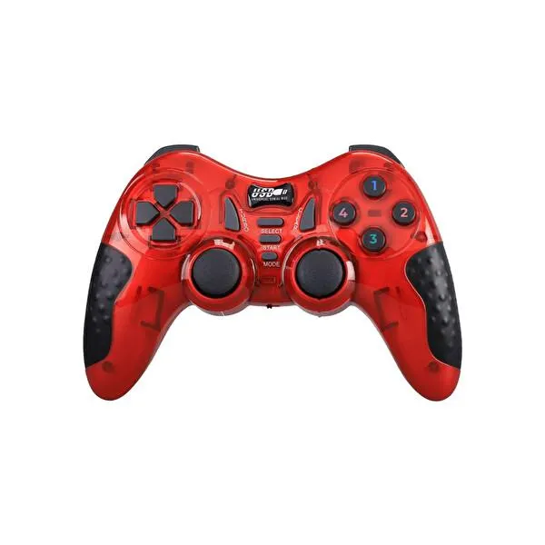 7'si 1 Arada PC/PS2/PS2/PS3/PC360/TV/TV Box/Android Uyumlu Kırmızı Kablosuz Gamepad