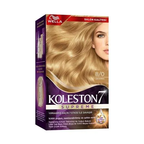 Wella Koleston 8/0 Kit Boya Açık Kumral