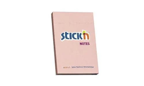 Hopax Not Kağıdı Stickn 76x51 Pastel Pembe 100 Yaprak