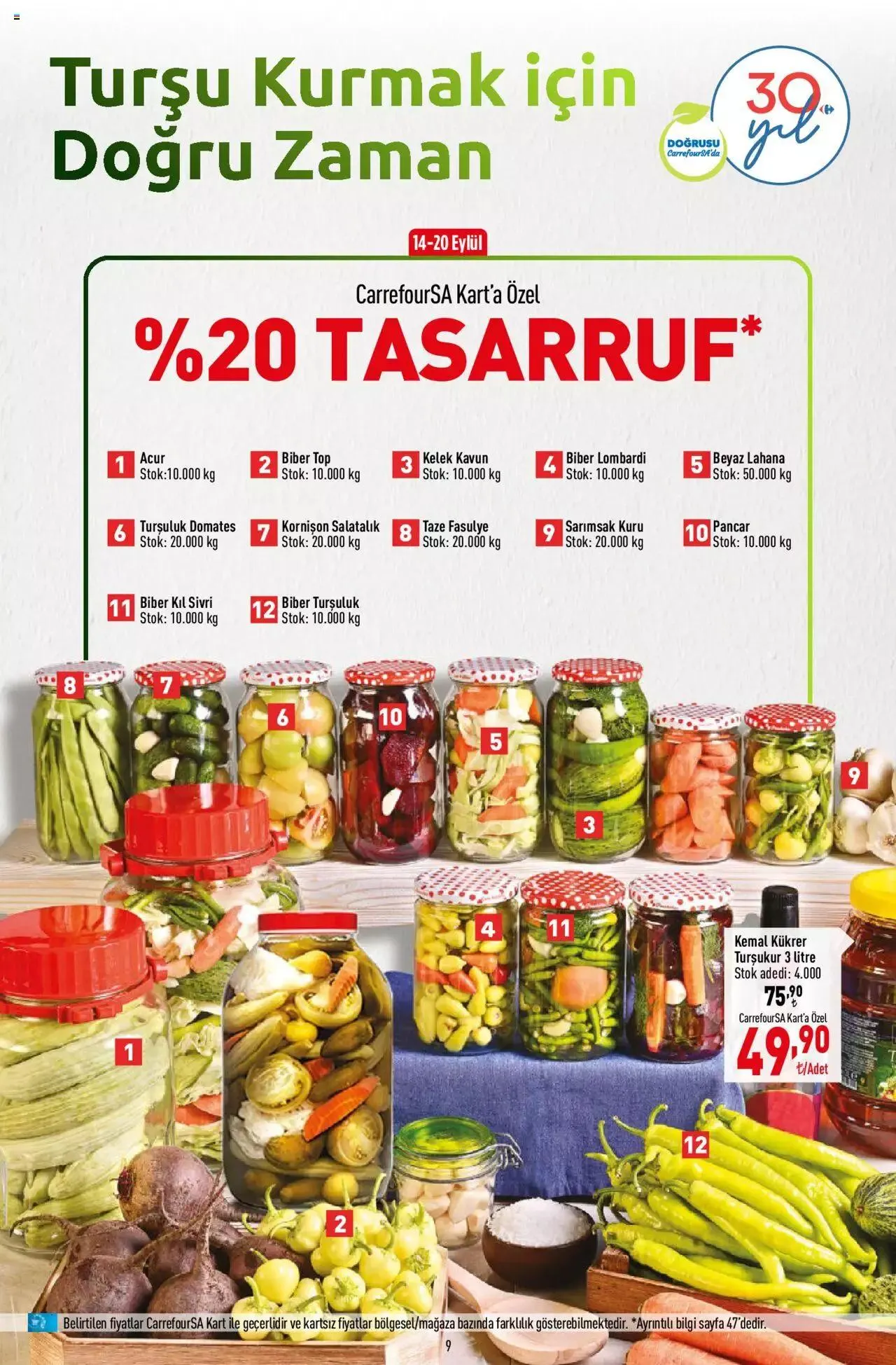 Katalog CarrefourSA Katalog 14 Eylül - 20 Eylül 2023 - aktüel Sayfa 9