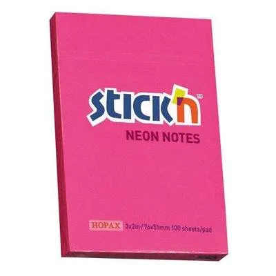 Hopax Not Kağıdı Stickn 76x51 Neon Magenta 100Yaprak