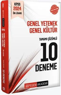 2024 KPSS Genel Yetenek Genel Kültür Önlisans Tamamı Çözümlü 10 Deneme