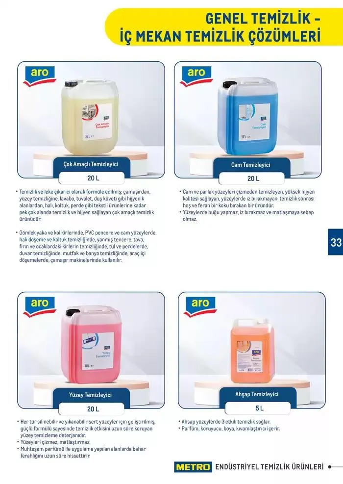 Katalog Endüstriyel Temizlik Ürünleri 7 Şubat - 31 Aralık 2025 - aktüel Sayfa 33