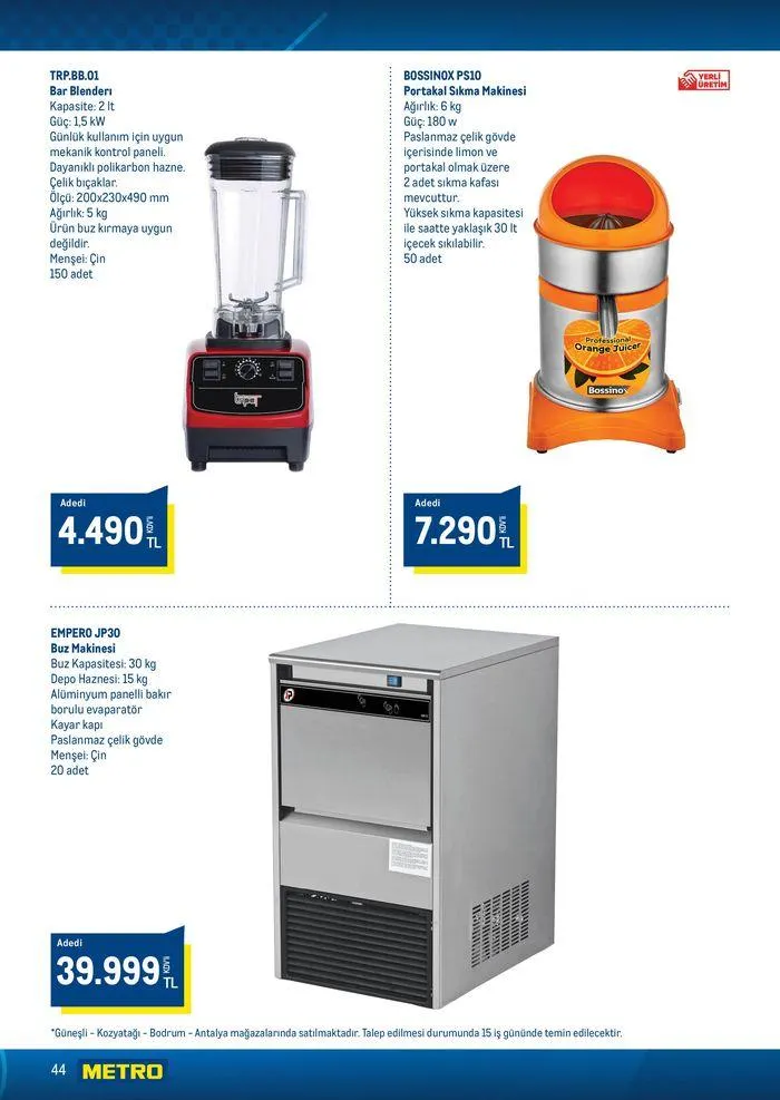 Katalog Horeca Sezona Hazırlık 15 Ağustos - 22 Ağustos 2024 - aktüel Sayfa 44