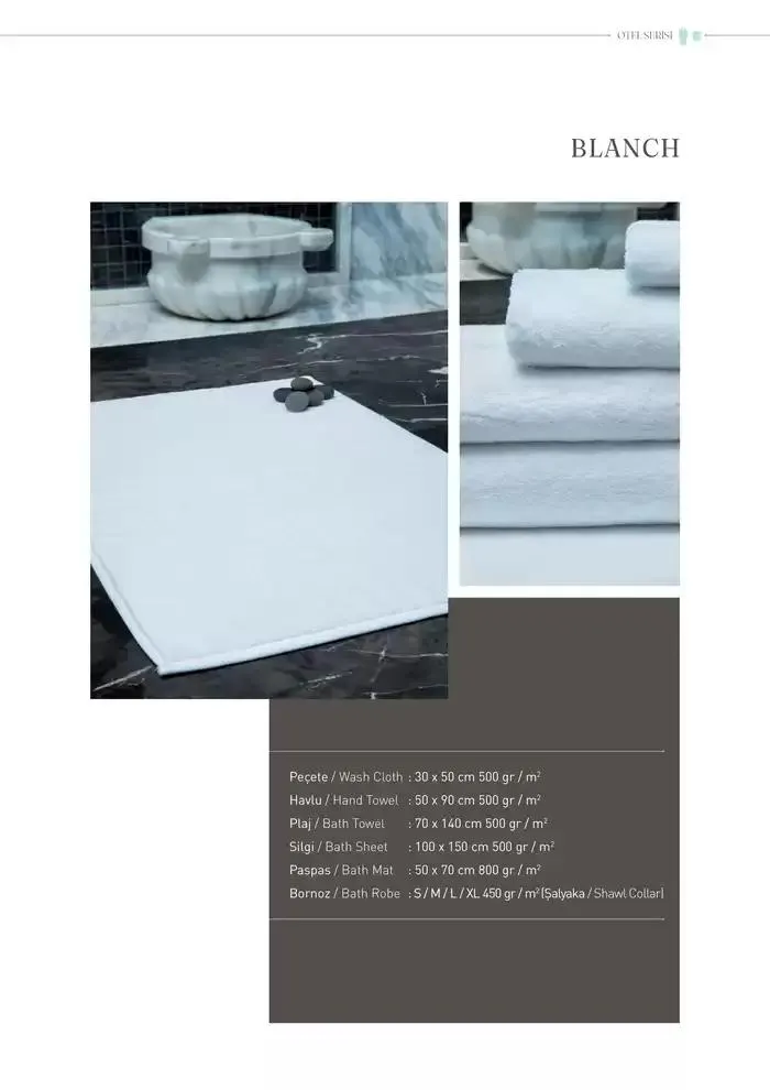 Katalog OTEL VE SPA TEKSTILI 2025 KOLEKSIYONU 8 Ocak - 31 Aralık 2025 - aktüel Sayfa 9