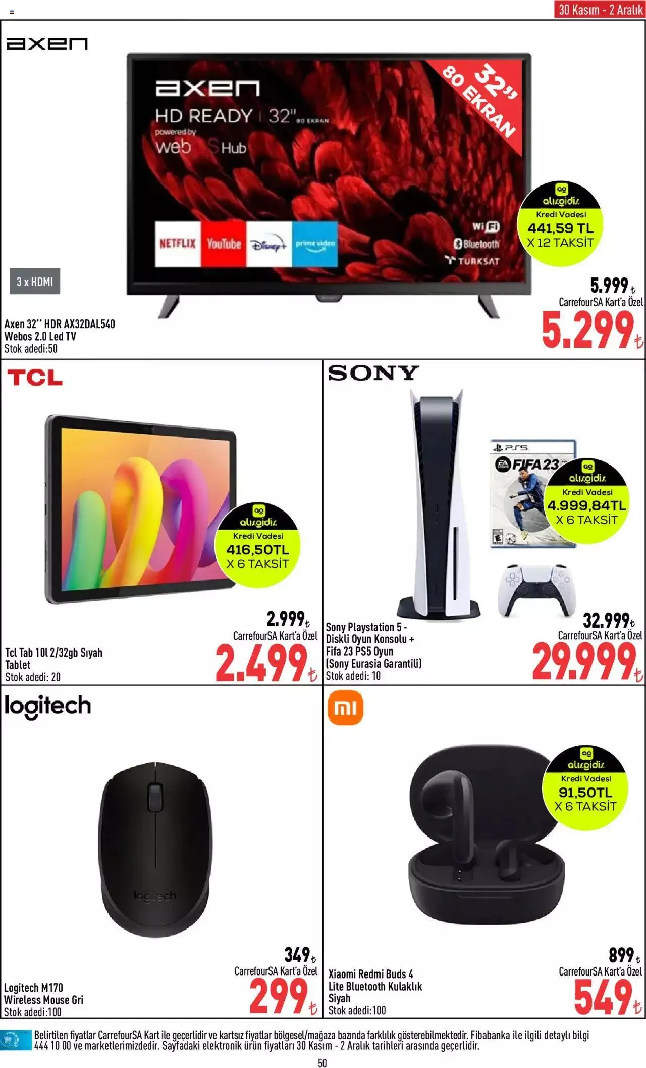 Katalog CarrefourSA Katalog 30 Kasım - 6 Aralık 2023 - aktüel Sayfa 50