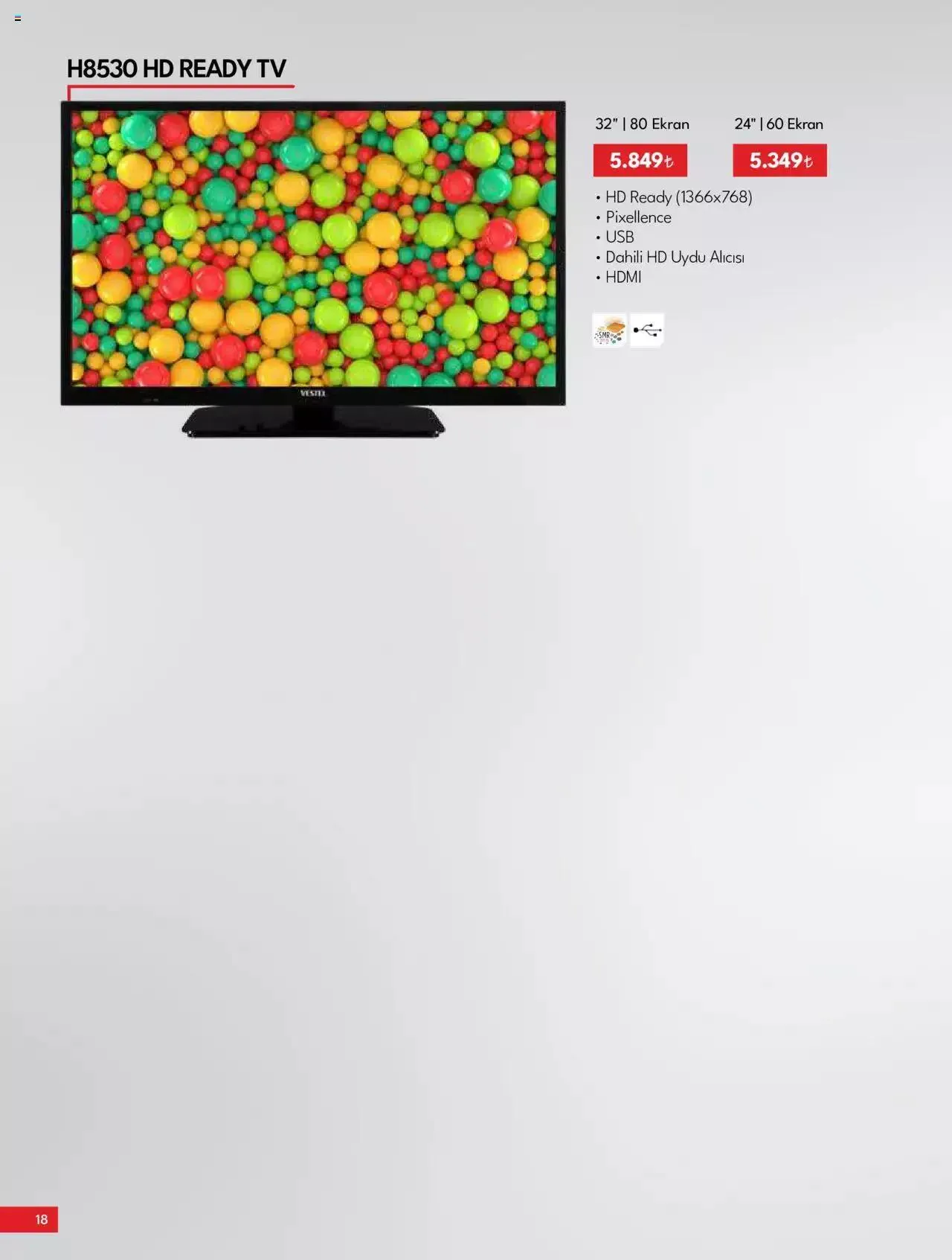 Katalog Vestel - Tüketici Elektroniği 1 Kasım - 15 Kasım 2023 - aktüel Sayfa 18